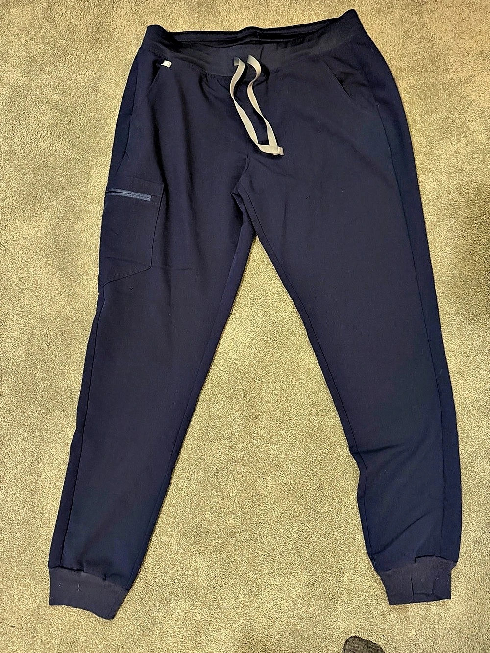 FIGS Zamora Jogger Scrub Pants in Navy Blue - Large Tall